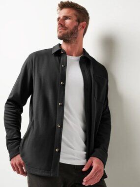 Travis Mathew 2XL black Cloud Shirt Jacket